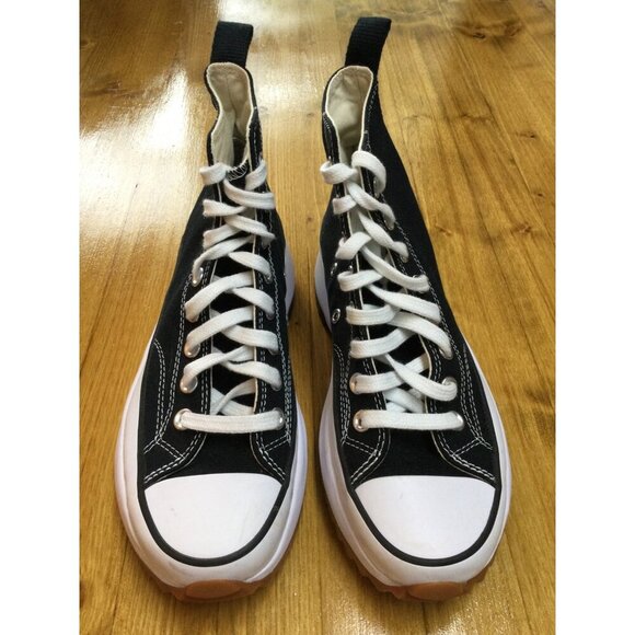 Converse Run Star Hike Platform Sneakers Black White Unisex Size 6.5 M / 8 W - Picture 3 of 8